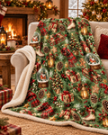 Christmas in the County Fleece Blanket