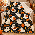 Boo Crew Halloween Fleece Blanket