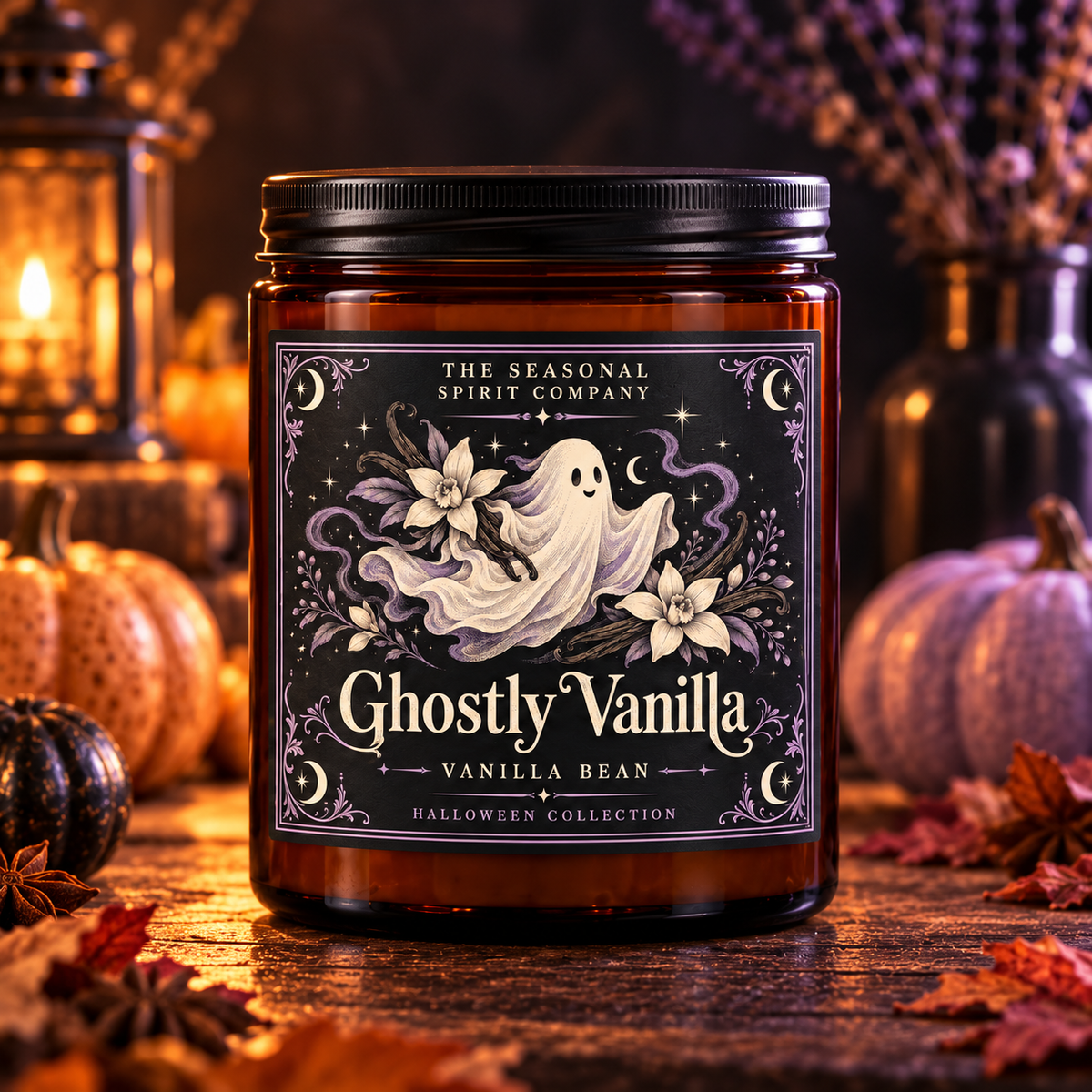 Ghostly Vanilla — Vanilla Bean Halloween Candle