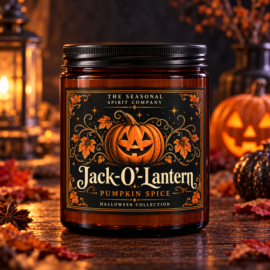 Jack-O’-Lantern — Pumpkin Spice Halloween Candle