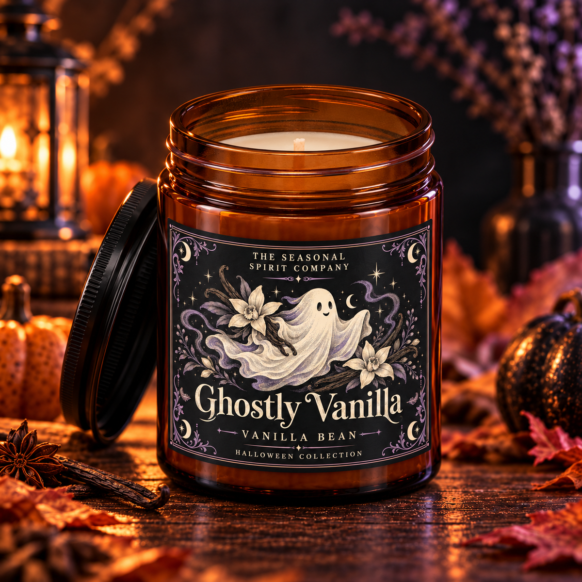 Ghostly Vanilla — Vanilla Bean Halloween Candle